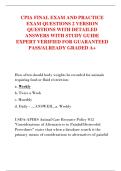 CPIA FINAL EXAM AND PRACTICE  EXAM QUESTIONS 2 VERSION  QUESTIONS WITH DETAILED  ANSWERS WITH STUDY GUIDE  EXPERT VERIFIED FOR GUARANTEED  PASS&sol;ALREADY GRADED A&plus; 