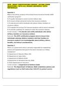 AFIP - BASIC CERTIFICATION COURSE &vert; ACTUAL EXAM QUESTIONS &vert; WITH ALL PASSED ANSWERS&excl;&excl; WITH RATIONALES