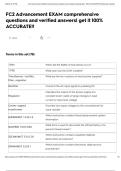 FC2 Advancement EXAM comprehensive questions and verified answers&vert; get it 100&percnt; ACCURATE&excl;&excl;