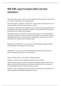 NR 449- quiz 5 exam with correct answers 