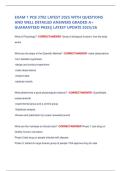 EXAM 1 PCB 3702 LATEST 2025 WITH QUESTIONS  AND WELL DETAILED ANSWERS GRADED A&plus;  GUARANTEED PASS&vert;&vert; LATEST UPDATE 2025&sol;26
