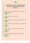 Exam Questions on Florida Dental Laws and Regulations with Detailed Verified Answers