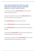 FINAL EXAM EMBALMING LATEST 2025 WITH  QUESTIONS AND WELL DETAILED ANSWERS&vert;&vert;  GRADED A&plus;&vert;&vert;LATEST UPDATE 2025&sol;26 