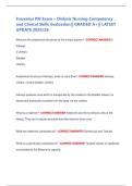 Fresenius RN Exam &ndash; Dialysis Nursing Competency  and Clinical Skills Evaluation&vert;&vert; GRADED A&plus;&vert;&vert; LATEST  UPDATE 2025&sol;26 