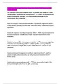 BZ440 Plant Physiology Final Exam Preparation Guide EXAM Questions AND Correct Answers