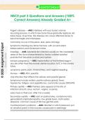NBCE part 3 Questions and Answers &lpar;100&percnt;  Correct Answers&rpar; Already Graded A&plus; 