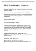 FQHC Exam Questions & Answers