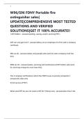 W96&sol;S96 FDNY Portable fire extinguisher sales&vert; UPDATE&vert;COMPREHENSIVE MOST TESTED QUESTIONS AND VERIFIED SOLUTIONS&vert;GET IT 100&percnt; ACCURATE&excl;&excl;