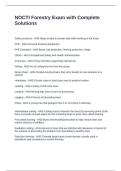 NOCTI Forestry Exam with Complete Solutions