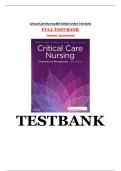 Test Bank &ndash; Critical Care Nursing&colon; Diagnosis and Management &lpar;8th Edition&rpar;
