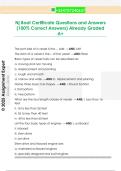 Nj Boat Certificate Questions and Answers  &lpar;100&percnt; Correct Answers&rpar; Already Graded  A&plus; 