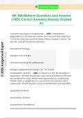 NR-508 Midterm Questions and Answers  &lpar;100&percnt; Correct Answers&rpar; Already Graded  A&plus;