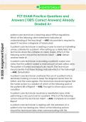 PCT EXAM Practice Questions and  Answers &lpar;100&percnt; Correct Answers&rpar; Already  Graded A&plus;