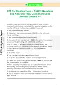 PCT Certification Exam - ONLINE Questions  and Answers &lpar;100&percnt; Correct Answers&rpar;  Already Graded A&plus; 