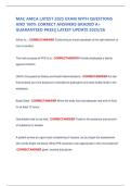 MAC AMCA LATEST 2025 EXAM WITH QUESTIONS  AND 100&percnt; CORRECT ANSWERS GRADED A&plus;  GUARANTEED PASS&vert;&vert; LATEST UPDATE 2025&sol;26 