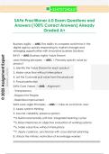 SAFe Practitioner 6&period;0 Exam Questions and  Answers &lpar;100&percnt; Correct Answers&rpar; Already  Graded A&plus;