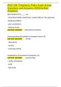 RNC-OB Pregnancy Risks Exam Actual Questions and Answers 2026&lpar;Verified Answers&rpar;&period;docx