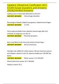 Inpatient Obstetrical Certification NCC EXAM Actual Questions and Answers &lpar;2026&rpar;&lpar;Verified Answers&rpar;&period;docx