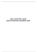  OEC CHAPTER 1 QUIZ QUESTIONSAND ANSWERS 2025 &emsp;