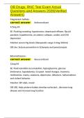 OB Drugs&comma; RNC Test Exam Actual Questions and Answers 2026&lpar;Verified Answers&rpar;&period;docx