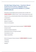 NU 665C Regis College Exam &ndash; Psychiatric Mental  Health Nurse Practitioner &lpar;PMHNP&rpar; Clinical  Competency Assessment&vert;&vert; GRADED A&plus;&vert;&vert; LATEST  UPDATE 2025&sol;26 