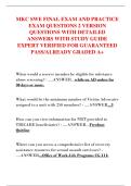 MKC SWE FINAL EXAM AND PRACTICE  EXAM QUESTIONS 2 VERSION  QUESTIONS WITH DETAILED  ANSWERS WITH STUDY GUIDE  EXPERT VERIFIED FOR GUARANTEED  PASS&sol;ALREADY GRADED A&plus;