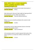 RNC MNN TEST 1 Exam Questions 100- Complete Answers Latest Update&lpar;Straight A-S&rpar;&period;docx