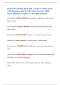 Queens University GEOL 104 Latest 2025 Final Exam  with Questions and Well Detailed Answers 100&percnt;  Pass&vert;&vert; GRADED A&plus;&vert;&vert; LATEST UPDATE 2025&sol;26 