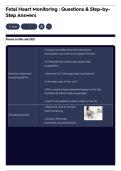 Fetal Heart Monitoring &colon; Questions & Step-by- Step Answers