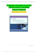 Test Bank - Alexander's Care of the Patient in Surgery&comma; 17th Edition &lpar;Rothrock&comma; 2023&rpar;&comma; Chapter 1-29 &vert; All Chapters