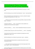 Criminological Theory Final Exam Questions and All Correct Answers&period;