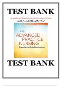  Advanced Practice Nursing&colon; Essentials for Role Development 5th Edition Joel Test Bank &ndash; Complete Q&A with Rationales