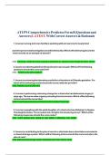 ATI PN Comprehensive Predictor Form B |Questions and Answers| LATEST, With Correct Answers & Rationale