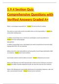 5&period;9&period;4 Section Quiz Comprehensive Questions with Verified Answers Graded A&plus;