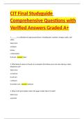CIT Final Studyguide Comprehensive Questions with Verified Answers Graded A&plus;