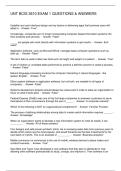 UNT BCIS 3610 EXAM 1 QUESTIONS & ANSWERS