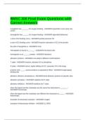 BMSC 200 Final Exam Questions with Correct Answers