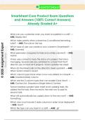 Smartsheet Core Product Exam Questions  and Answers &lpar;100&percnt; Correct Answers&rpar;  Already Graded A&plus; 