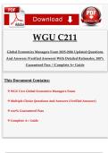 WGU C211 &ndash; Global Economics &vert; Complete 5 Exam Bundle with Verified Objective Assessments &lpar;OA&rpar; &vert; Full Study Prep and Practice Material