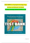 Test Bank for Psychopharmacology&colon; Drugs&comma; the Brain&comma; and Behavior 3rd Edition &vert; Jerrold S&period; Meyer & Linda F&period; Quenzer &vert; Latest 2025&ndash;2026 Verified Questions & Answers 