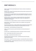 INMT MODULE 1 QUESTIONS ANSWERS RATED A&plus;