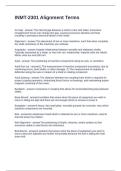 INMT-2301 Alignment Terms Questions and Answers 100&percnt; Correct