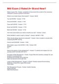MAI Exam 2 Rated A&plus; Brand New&excl;&excl;