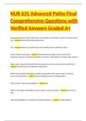 NUR-631 Midterm Study Guide Comprehensive Questions with Verified Answers Graded A&plus; Package Deal