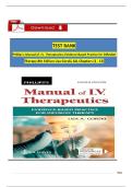 TEST BANK for Phillips&rsquo;s Manual of I&period;V&period; Therapeutics&semi; Evidence-Based Practice for Infusion Therapy 8th Edition by Lisa Gorski&comma; All 12 Chapters Covered&comma; Verified Latest Edition