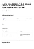 MAC3761 EXAM OCTOBER &sol; NOVEMBER 2025 ANSWERS &vert;DUE DATE 8 OCTOBER 2025&vert;PLAGIARISM IS NOTALLOWED