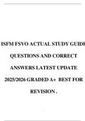 FSVO STATE ACTUAL EXAM QUESTIONS AND CORRECT ANSWERS LATEST STUDY GUIDE 2025&sol;2026 GRADED A &plus; &period;