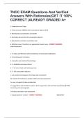 TNCC EXAM Questions And Verified Answers With Rationales&vert;GET IT 100&percnt; CORRECT &vert;ALREADY GRADED A&plus;
