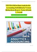 Test Bank for Data Analytics for Accounting&comma; 3rd Edition &lpar;McGraw Hill&comma; 2022&rpar; by Vernon J&period; Richardson&comma; Ryan A&period; Teeter and Katie Terrell&comma; Isbn no&semi; 9781265094454 &comma; all 9 Chapters Covered