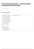 NR 442 CJE Benchmark Exam &ndash; Community Health Nursing Test Prep & Study Guide